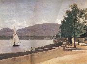 The quai give paquis in geneva Corot Camille